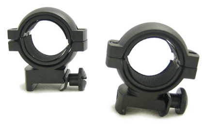 Крепления (кольца) для оптики комбинированные высокие NcSTAR R18 30 мм WEAVER RING/1" INSERTS.